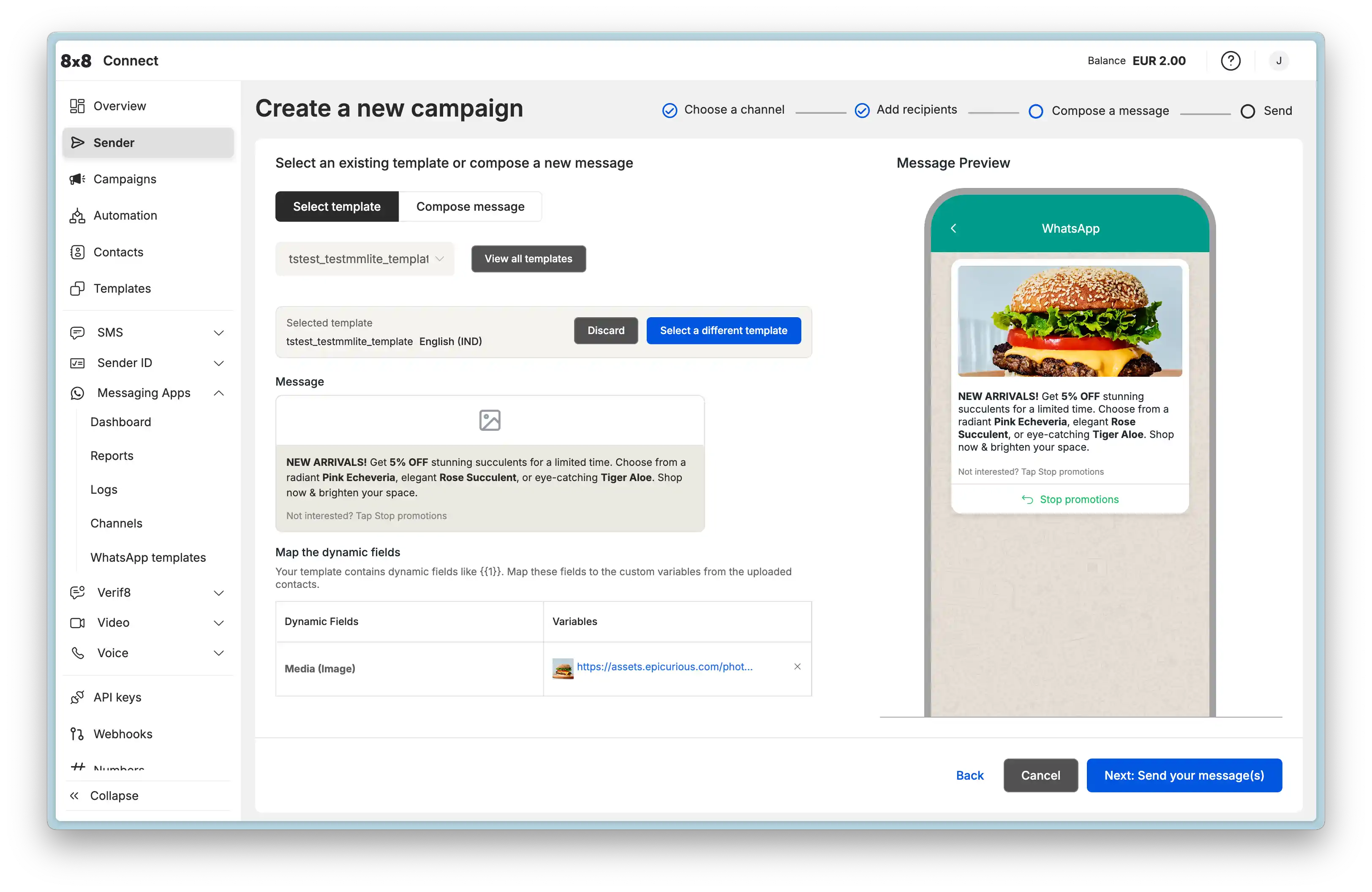 WhatsApp Campaign Craft Template Message
